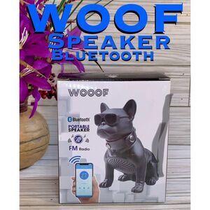 WOOOF MD565 BK French Bulldog Bluetooth wireless Speaker & Radio